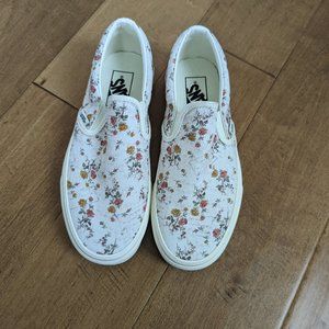 Vans Classic Slip On Womens 7 Vintage Floral